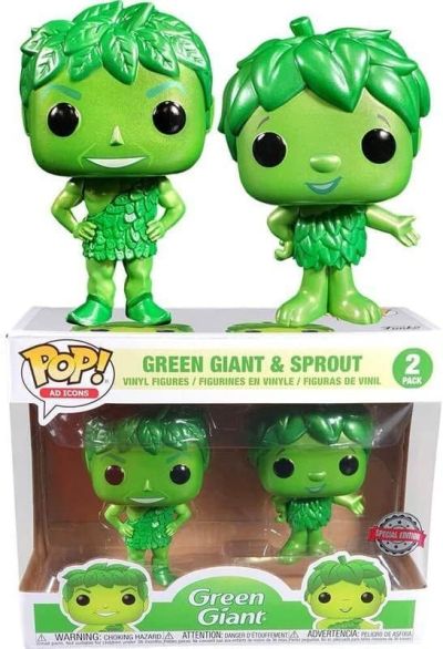 Funko Pop 2-Pack Green Giant & Sprout 42028 Scatola ROVINATA