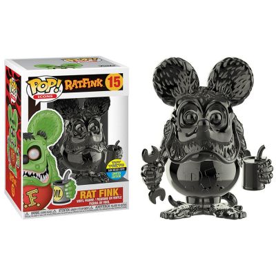 Funko Pop Icons 15 Ratfink 42366 Rat Fink Chrome Grey SDCC2019 Toy Tokio
