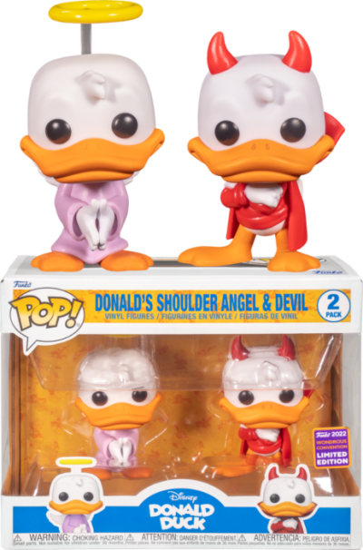 Funko Pop Movies 2 Pack Disney 60806 Donald's Shoulder Angel & Devil