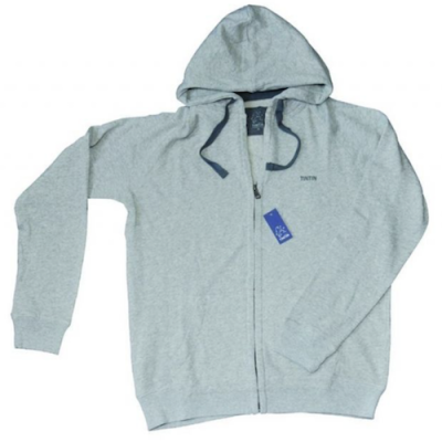 Tintin Abbigliamento 0086106700M FELPA GRIGIA CON ZIP TINTIN IN BLU M