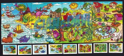Ü-Ei_PZZ_UEW 1998 Spielzeug 1s 2s Set + BPZ