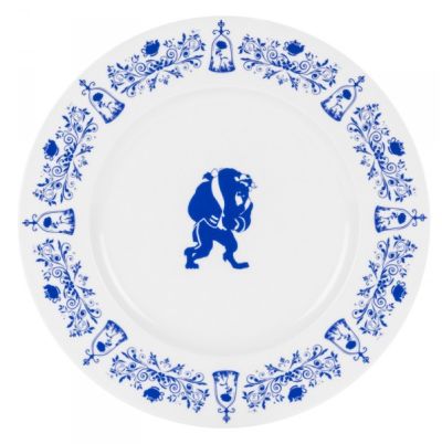 Leblon Delienne Disney Beauty and the Beast Coffret de 4 Assiettes Plates