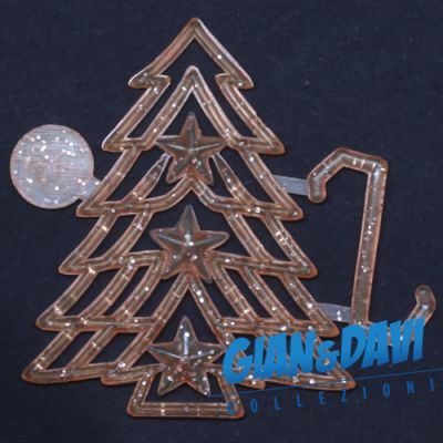 MB-GD-N86 Albero Arancione Chiaro Glitter