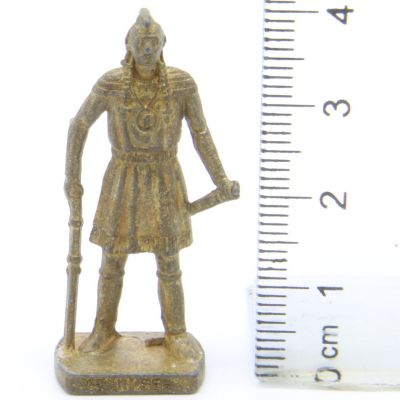 Ü-Ei Soldatini Metallfiguren Beruhmte Indianer-Hauptlinge 01 Tecumseh Messing