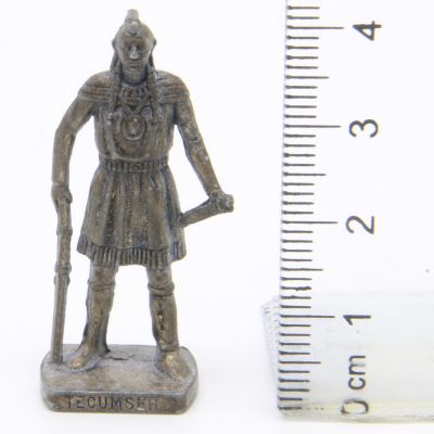 Ü-Ei Soldatini Metallfiguren Beruhmte Indianer-Hauptlinge 01 Tecumseh Altsilber