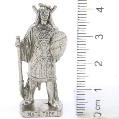 Ü-Ei Soldatini Metallfiguren Beruhmte Indianer-Hauptlinge 02 Mato Tope Chrome Dark