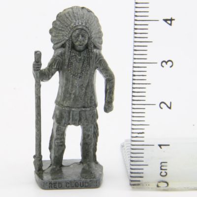 Ü-Ei Soldatini Metallfiguren Beruhmte Indianer-Hauptlinge 03 Red Cloud Eisen