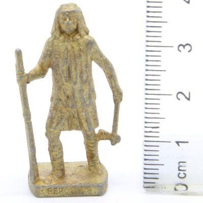 Ü-Ei Soldatini Metallfiguren Beruhmte Indianer-Hauptlinge 07 Geronimo Messing