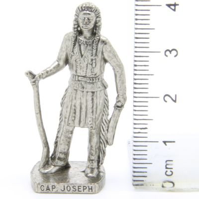 Ü-Ei Soldatini Metallfiguren Beruhmte Indianer-Hauptlinge 08 Cap Joseph Chrom Dark