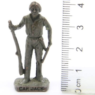 Ü-Ei Soldatini Metallfiguren Beruhmte Indianer Hauptlinge II 04 Cap Jack Bruniert