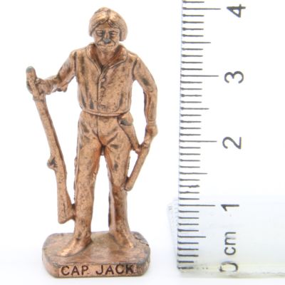 Ü-Ei Soldatini Metallfiguren Beruhmte Indianer Hauptlinge II 04 Cap Jack Kupfer