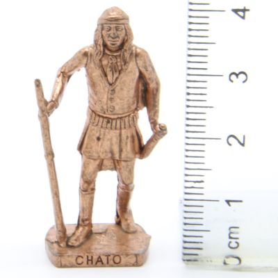 Ü-Ei Soldatini Metallfiguren Beruhmte Indianer Hauptlinge II 05 Chato Kupfer