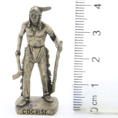 Ü-Ei Soldatini Metallfiguren Beruhmte Indianer Hauptlinge II 06 Cochise Altsilber
