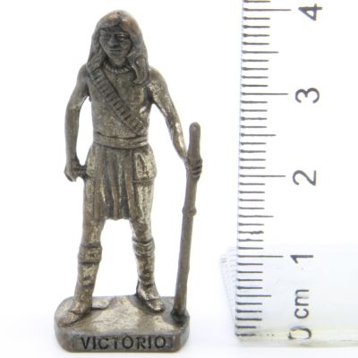 Ü-Ei Soldatini Metallfiguren Beruhmte Indianer Hauptlinge II 08 Victorio Altsilber