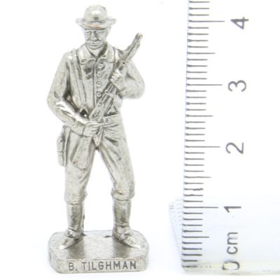 Ü-Ei Soldatini Metallfiguren Beruhmte Westmanner I 01 Bill Tilghman Chrome Dark