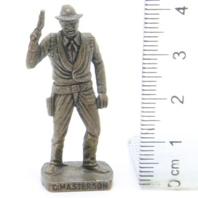 Ü-Ei Soldatini Metallfiguren Beruhmte Westmanner I 02 Bad Masterson Altsilber Dark