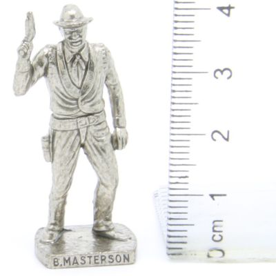 Ü-Ei Soldatini Metallfiguren Beruhmte Westmanner I 02 Bad Masterson Chrome Dark