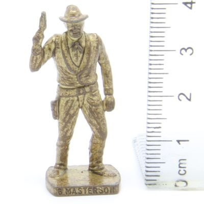 Ü-Ei Soldatini Metallfiguren Beruhmte Westmanner I 02 Bad Masterson Messing