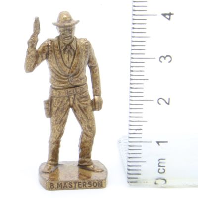Ü-Ei Soldatini Metallfiguren Beruhmte Westmanner I 02 Bad Masterson Messing Dark