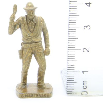 Ü-Ei Soldatini Metallfiguren Beruhmte Westmanner I 02 Bad Masterson Messing Opaque