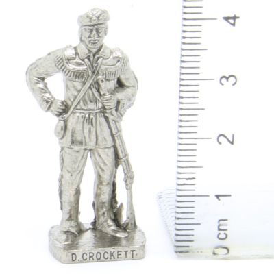Ü-Ei Soldatini Metallfiguren Beruhmte Westmanner I 04 David Crockett Chrome Dark
