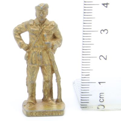 Ü-Ei Soldatini Metallfiguren Beruhmte Westmanner I 04 David Crockett Messing Opaque