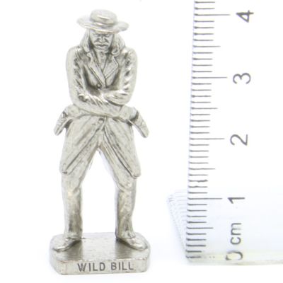 Ü-Ei Soldatini Metallfiguren Beruhmte Westmanner I 05 Will Bill Chrome Dark