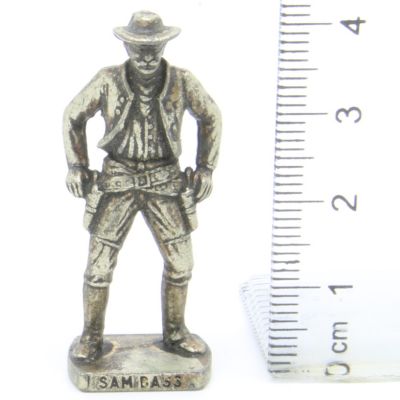 Ü-Ei Soldatini Metallfiguren Beruhmte Westmanner I 06 Sam Bass Altsilber