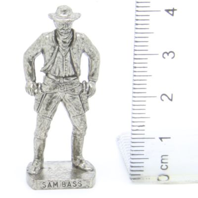 Ü-Ei Soldatini Metallfiguren Beruhmte Westmanner I 06 Sam Bass Chrome Dark