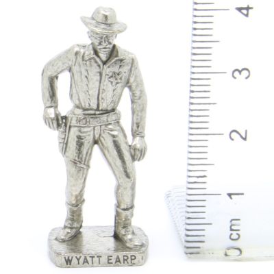 Ü-Ei Soldatini Metallfiguren Beruhmte Westmanner I 07 Wyatt Earp Chrome Dark