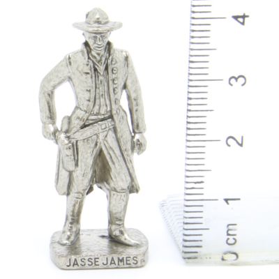 Ü-Ei Soldatini Metallfiguren Beruhmte Westmanner I 08 Jasse James Chrome Dark