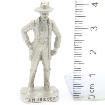 Ü-Ei Soldatini Metallfiguren Beruhmte Westmanner II 01 Jim Bridger Chrome Light