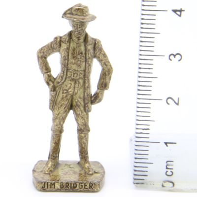 Ü-Ei Soldatini Metallfiguren Beruhmte Westmanner II 01 Jim Bridger Messing