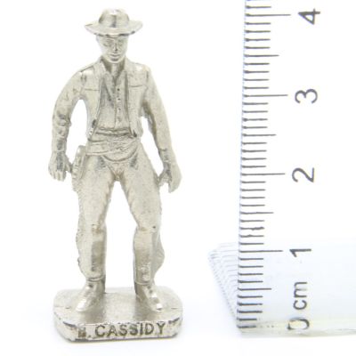 Ü-Ei Soldatini Metallfiguren Beruhmte Westmanner II 02 B. Cassidy Chrome Light