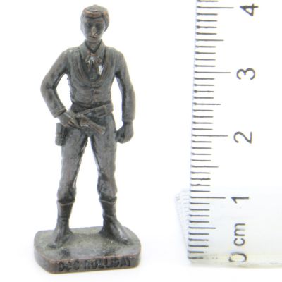 Ü-Ei Soldatini Metallfiguren Beruhmte Westmanner II 03 Doc Holiday Bruniert