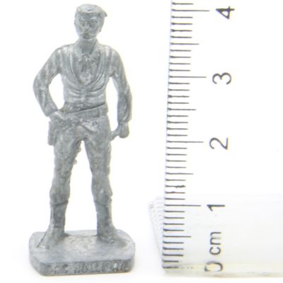 Ü-Ei Soldatini Metallfiguren Beruhmte Westmanner II 03 Doc Holiday Eisen Opaque