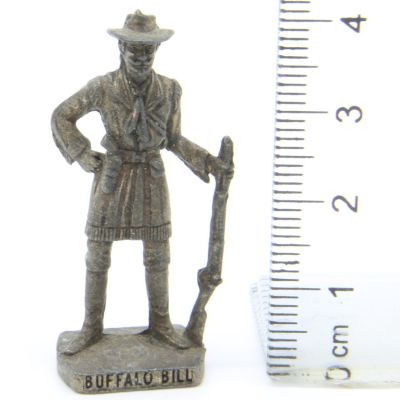 Ü-Ei Soldatini Metallfiguren Beruhmte Westmanner II 04 Buffalo Bill Altsilber Dark