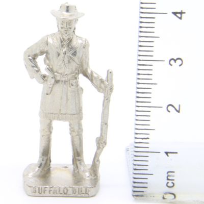 Ü-Ei Soldatini Metallfiguren Beruhmte Westmanner II 04 Buffalo Bill Chrome Light