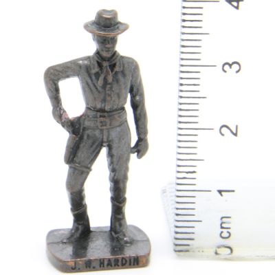 Ü-Ei Soldatini Metallfiguren Beruhmte Westmanner II 05 J. W. Hardin Bruniert