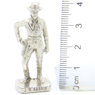 Ü-Ei Soldatini Metallfiguren Beruhmte Westmanner II 05 J. W. Hardin Chrome Light