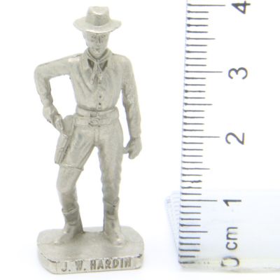 Ü-Ei Soldatini Metallfiguren Westmanner II 05 J. W. Hardin Chrome Light Opaque