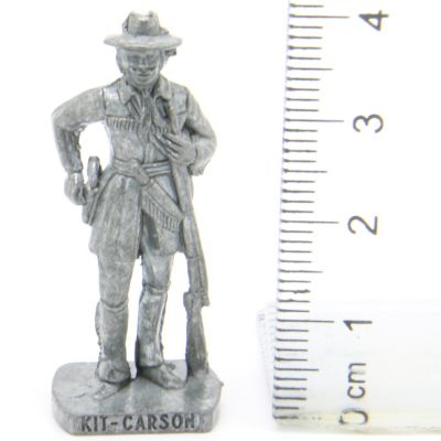 Ü-Ei Soldatini Metallfiguren Beruhmte Westmanner II 07 Kit Carson Eisen