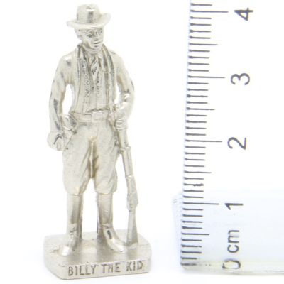 Ü-Ei Soldatini Metallfiguren Beruhmte Westmanner II 08 Billy The Kid Chrome Light