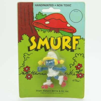 The Smurfs Blister 1982 Wallace Berrie 20126 01 Puffi Puffo Schtroumpf Peyo