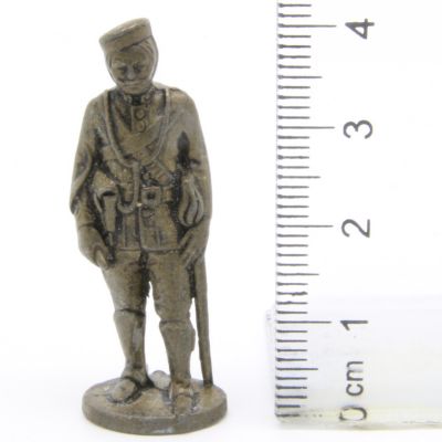 Ferrero Kinder Ü-Ei Soldatini Metallfiguren Britisch-Indien - 1 40mm Messing Dark