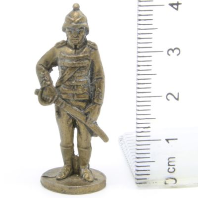 Ferrero Kinder Ü-Ei Soldatini Metallfiguren Britisch-Indien - 2 40mm Messing Dark