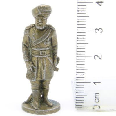 Ferrero Kinder Ü-Ei Soldatini Metallfiguren Britisch-Indien - 3 40mm Messing Dark