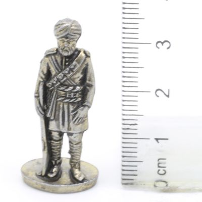 Ferrero Kinder Ü-Ei Soldatini Metallfiguren Britisch-Indien - G42 35mm Eisen Messing