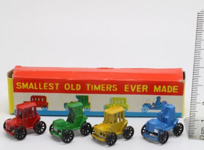 Ü-Ei Metallfiguren Bunte Metall-Oltimer 1976 D - SAT JAPAN in Box