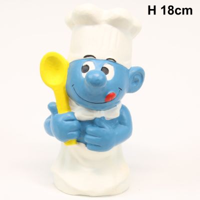 The Smurfs Coinbank Hazero Chef 1983 H 18cm 01 Opaque